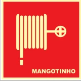 Placa Mangotinho — Símbolo Medidas: 15 × 15 / 20 × 20 cm