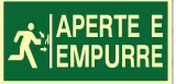 Placa Aperte e Empurre Medidas: 12 × 24 / 15 × 30 cm