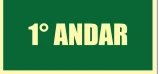 Placa 1º Andar Medidas: 12 × 24 / 15 × 30 cm