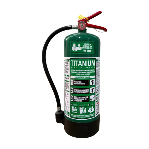 Extintor Bateria de Lítio 6L Li-A-B
