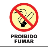 Placa Proibido Fumar Medidas: 15 × 20 / 20 × 30 cm