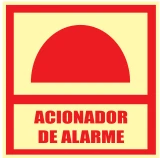 Placa Acionador de Alarme Medidas: 5 × 20 cm