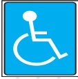 Placa Acessibilidade — Não Fotoluminescente Medidas: 15 × 20 cm