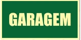 Placa Garagem Medidas: 12 × 24 / 15 × 30 cm