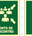 Placa Ponto de Encontro Medidas: 15 × 20 cm