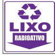 Placa Coleta Seletiva — Radioativo Medidas: 15 × 20 cm