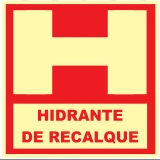 Placa Hidrante de Recalque Medidas: 15 × 20 cm