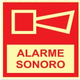 Placa Alarme Sonoro Medidas: 15 × 20 cm