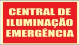 Placa Central de Iluminação de Emergência Medidas: 15 × 20 cm